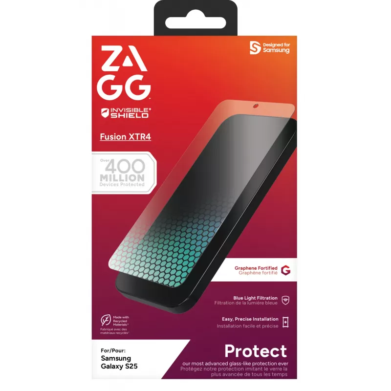 InvisibleShield Fusion XTR4 Samsung Galaxy S25 displej