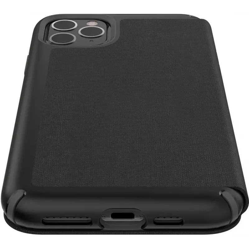Speck Presidio Folio iPhone 11 Pro Max, flipové puzdro, Apple, iPhone 11 Pro Max, 16,5 cm (6,5 inch), čierne