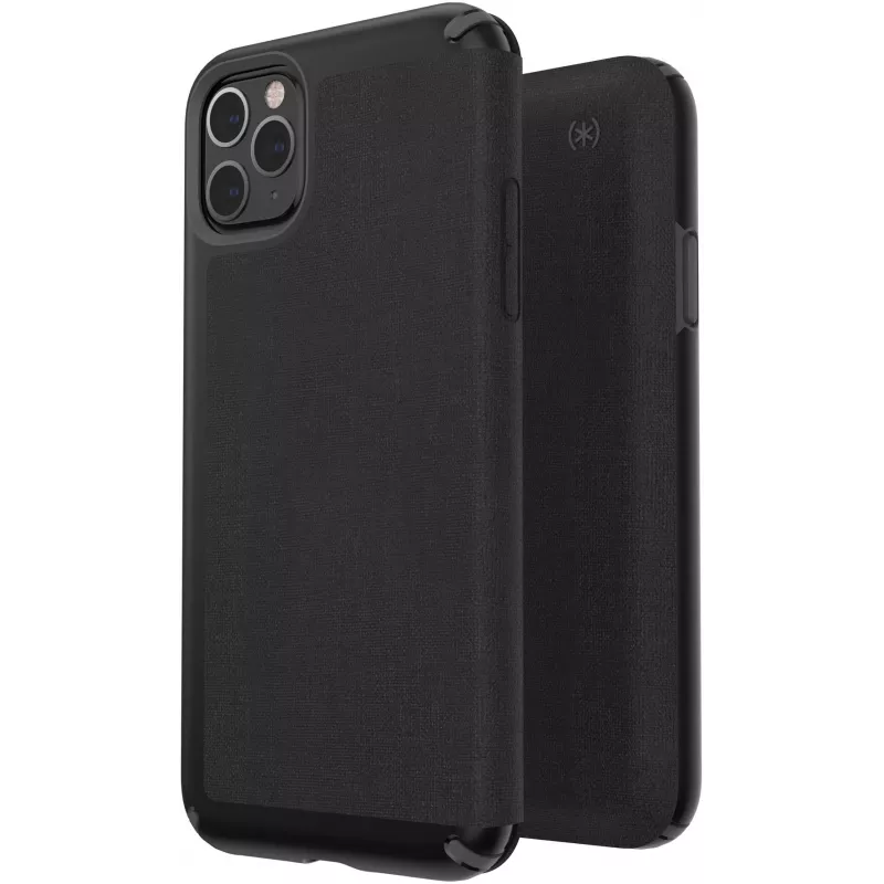Speck Presidio Folio iPhone 11 Pro Max, flipové puzdro, Apple, iPhone 11 Pro Max, 16,5 cm (6,5 inch), čierne