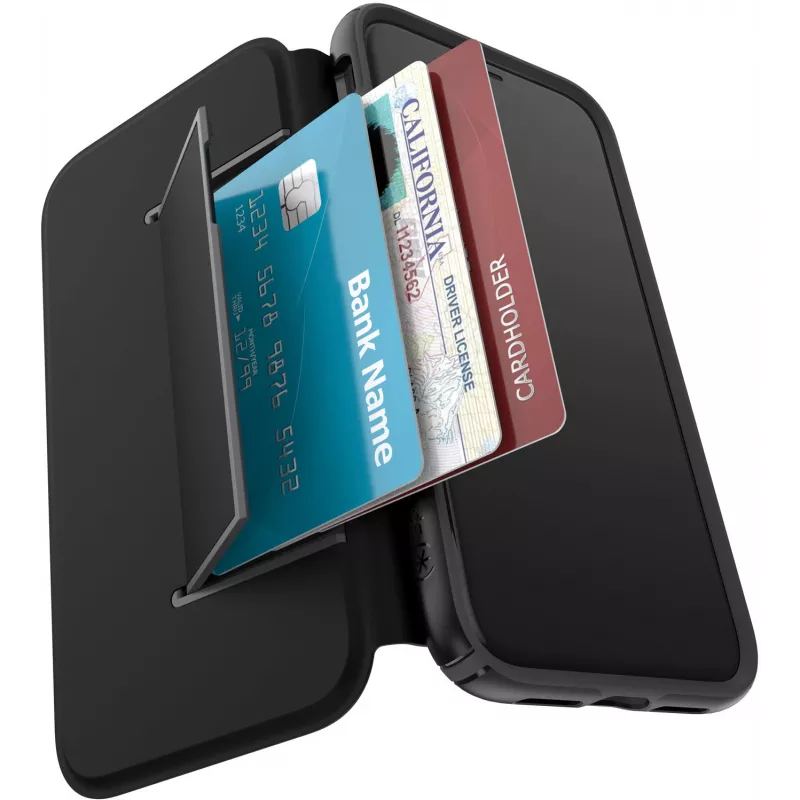 Speck Presidio Folio iPhone 11 Pro Max, flipové puzdro, Apple, iPhone 11 Pro Max, 16,5 cm (6,5 inch), čierne