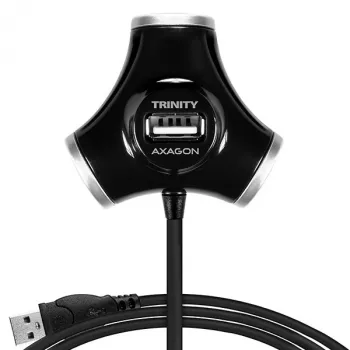 Axagon HUE-X3B rozbočovač USB 2.0 480 Mbit/s čierny
