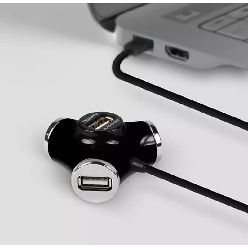 Axagon HUE-X3B rozbočovač USB 2.0 480 Mbit/s čierny