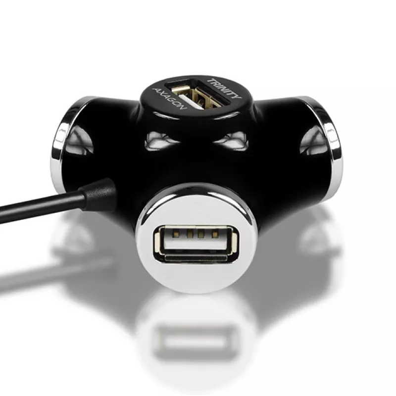 Axagon HUE-X3B rozbočovač USB 2.0 480 Mbit/s čierny