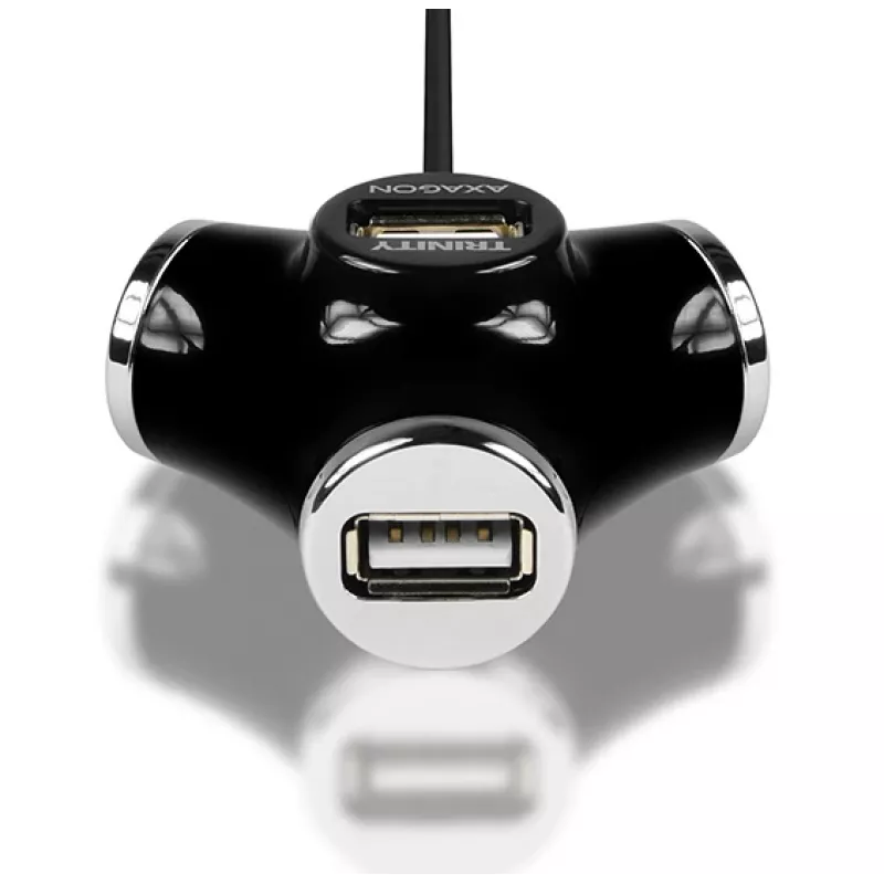 Axagon HUE-X3B rozbočovač USB 2.0 480 Mbit/s čierny