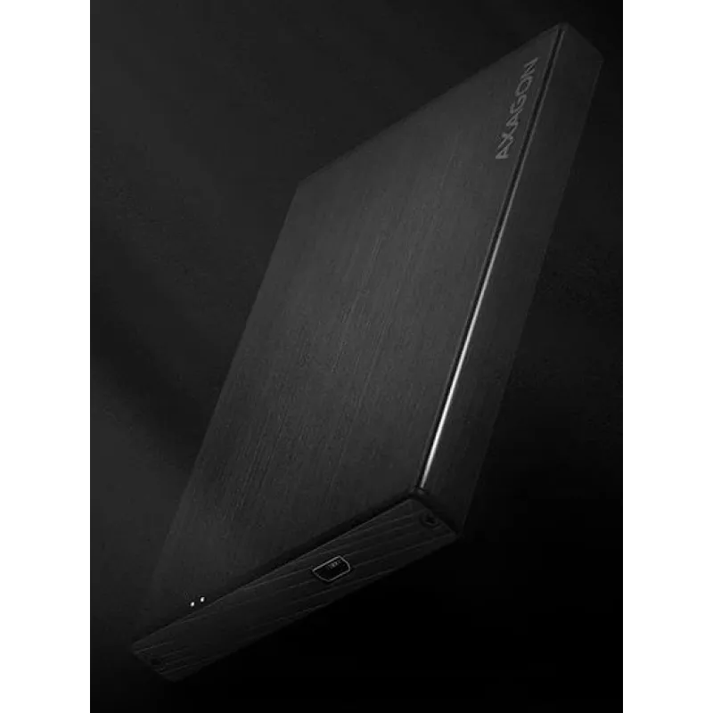 AXAGON EE25-XA – puzdro na HDD / SSD – 2.5 inch – SATA – Serial ATA II – Serial ATA III – 0,48 Gbit/s – USB pripojenie – čierne