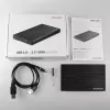 AXAGON EE25-XA – puzdro na HDD / SSD – 2.5 inch – SATA – Serial ATA II – Serial ATA III – 0,48 Gbit/s – USB pripojenie – čierne