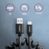 Axagon BUMM-AM10TB USB kábel USB 2.0 0,6 m Micro-USB B USB A 0,48 Gbit/s čierny