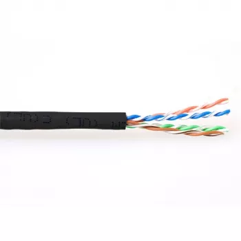 ACT CAT6 U/UTP lankový patch kábel čierny 305 m, 305 m, Cat6, čierny