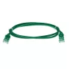 ACT Green 10 metrov LSZH U/UTP CAT6 datacentrový Slimline patch kábel, bez zámku s RJ45 konektormi