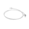 ACT biely 10 metrov LSZH U/FTP CAT6A datacentrový Slimline patch kábel bez zámku s RJ45 konektormi