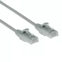 ACT sivý 0,15 metra LSZH U/UTP CAT6 datacentrový Slimline patch kábel, bez zámku s RJ45 konektormi
