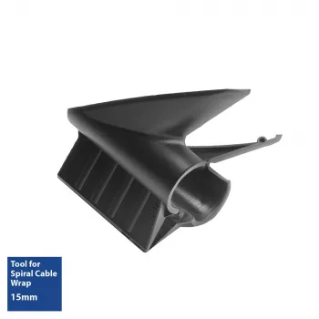 ACT vodiaci nástroj pre špirálový navíjač káblov 15 mm, manažment káblov, čierny, polyvinylchlorid (PVC), 1,5 cm