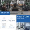 ACT USB-C 3.2 Gen2 Aktívny optický kábel (AOC), pre dotykové panely, video, dáta, napájanie, 3 m