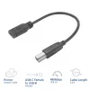 ACT Adaptérový kábel USB-C konektor samica na USB-B 2.0 pre tlačiareň 0,2 m