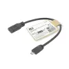 ACT Adaptérový kábel USB Type-C konektor samica na USB Micro-B 2.0 konektor samec 0,2 m