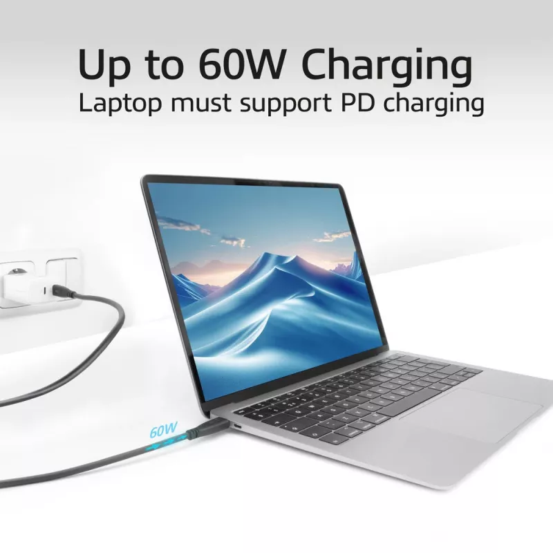 ACT AC7445 USB kábel USB 3.2 Gen 2 (3.1 Gen 2) 5 m USB C 10 Gbit/s 60 W čierny