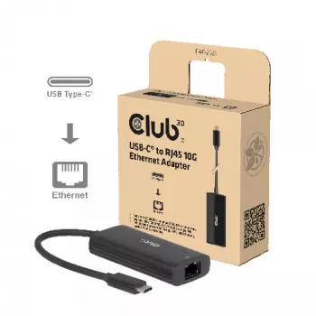 Club3D CAC-2531 Adaptér USB-C na RJ45 Ethernet 10 Gbps