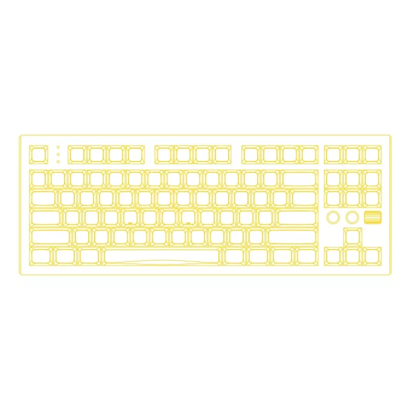 HATOR Gravity TKL Klávesnica Gaming USB QWERTY US English čierna