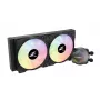 Zalman ALPHA24 čierny CPU kvapalinový chladič 280-mm radiátor 2 x 140 mm ventilátory ARGB pumpa dvojjadrový all-in-one kvapalinový chladič 12 cm