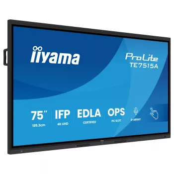 iiyama ProLite TE7515A-B2AG 75 palca 4K interaktívny dotykový displej