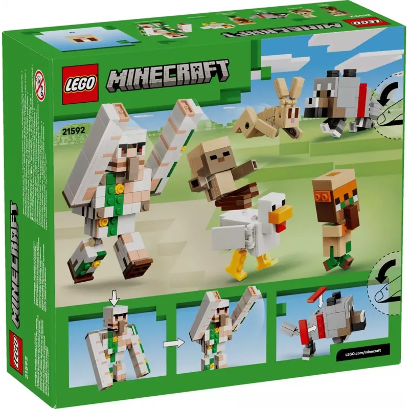LEGO Minecraft 21592 Útok v púšti na kuracom jazdcovi (428 dielov)