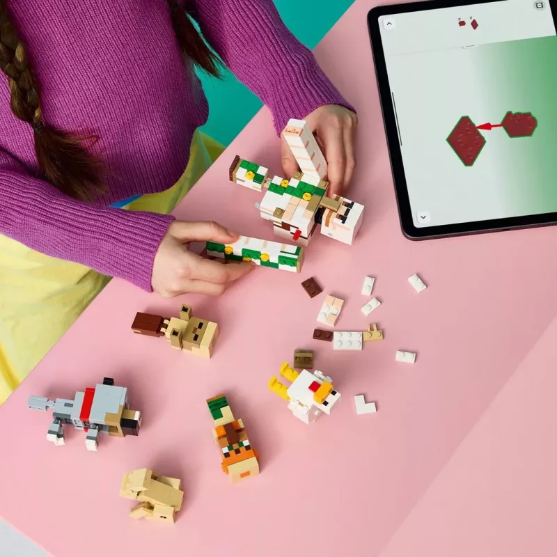 LEGO Minecraft 21592 Útok v púšti na kuracom jazdcovi (428 dielov)