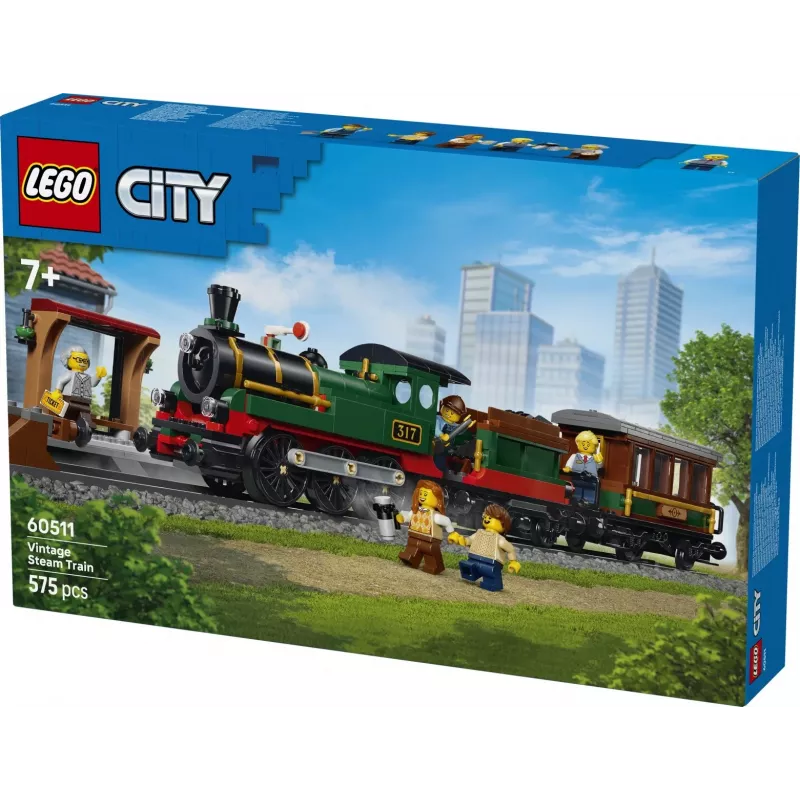 LEGO City 60511 Historický parný vlak (575 dielov)