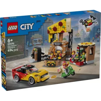 LEGO City 60496 Rozvoz pizze s vozidlami (494 dielov)