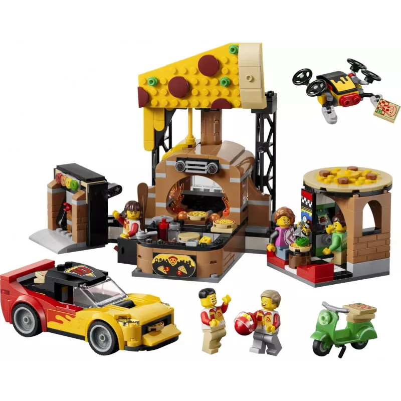 LEGO City 60496 Rozvoz pizze s vozidlami (494 dielov)