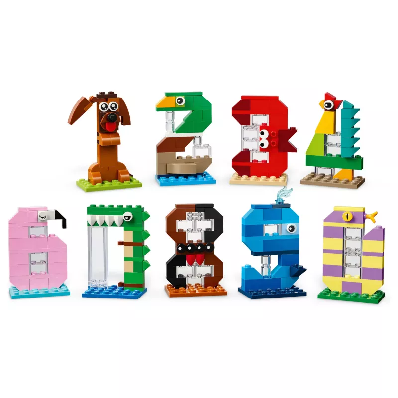LEGO 40807 Narodeninové čísla - stavebná zvieracia tortová dekorácia (281 dielov)
