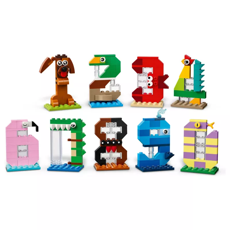 LEGO 40807 Narodeninové čísla - stavebná zvieracia tortová dekorácia (281 dielov)