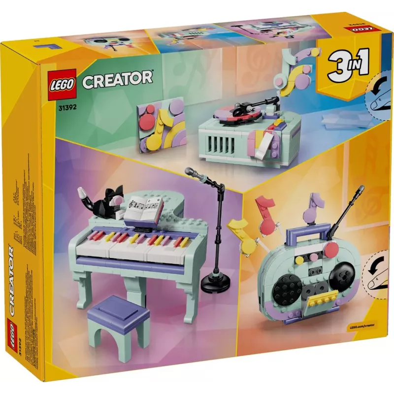 LEGO Creator 3-in-1 31392 Dekoratívne piano s mačkou (485 dielov)