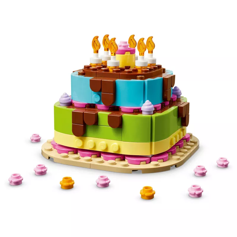 LEGO 40815 Narodeninová torta - stavebná torta so sviečkami (219 dielov)