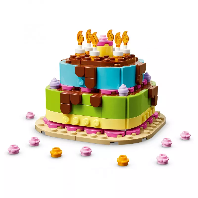 LEGO 40815 Narodeninová torta - stavebná torta so sviečkami (219 dielov)