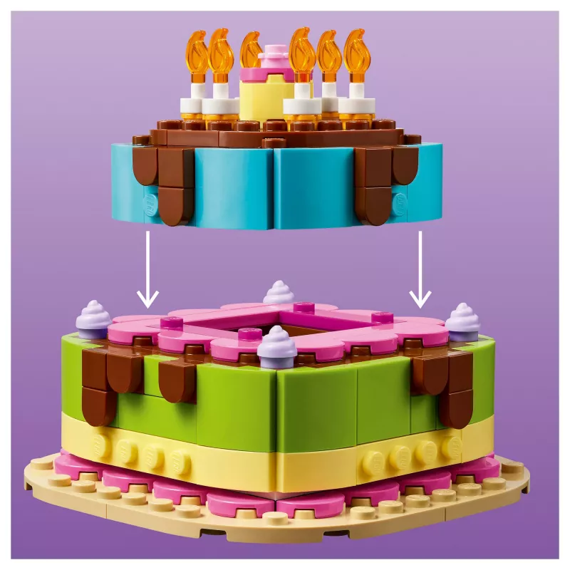 LEGO 40815 Narodeninová torta - stavebná torta so sviečkami (219 dielov)