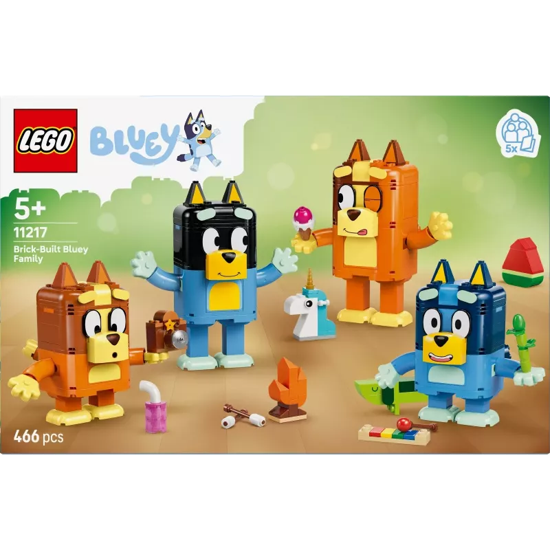 LEGO Bluey 11217 Bluey rodina z kociek (466 dielov)