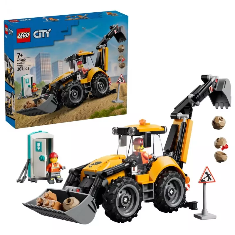 LEGO City 60480 Žltý nakladač (301 dielov)