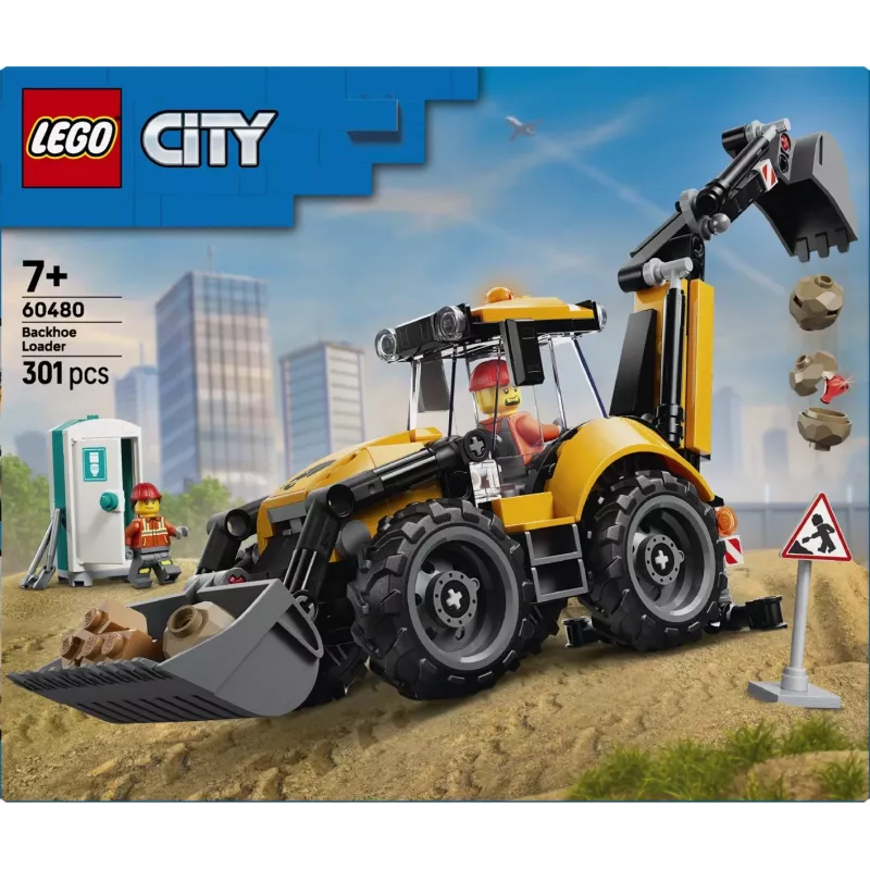 LEGO City 60480 Žltý nakladač (301 dielov)