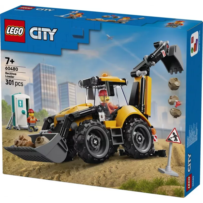 LEGO City 60480 Žltý nakladač (301 dielov)