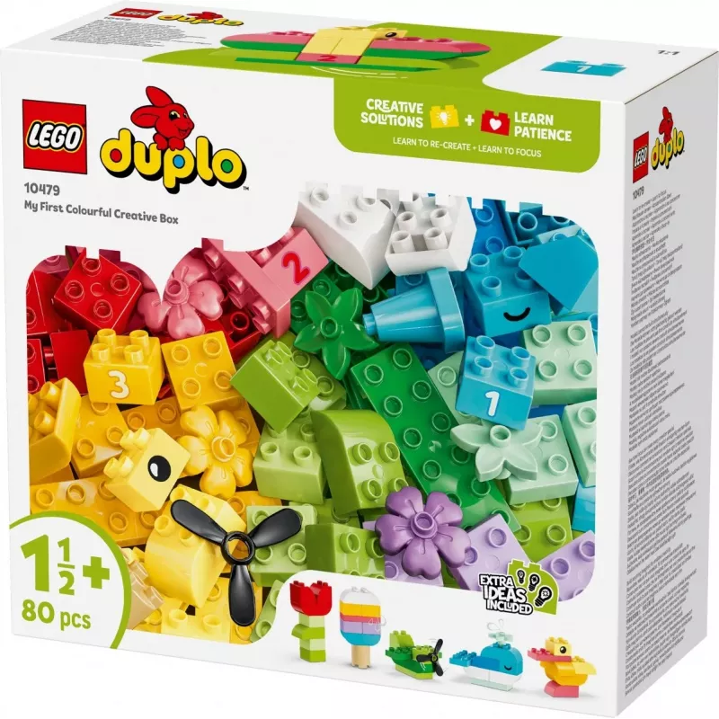 LEGO DUPLO 10479 Farebná kreatívna krabica (80 dielov)