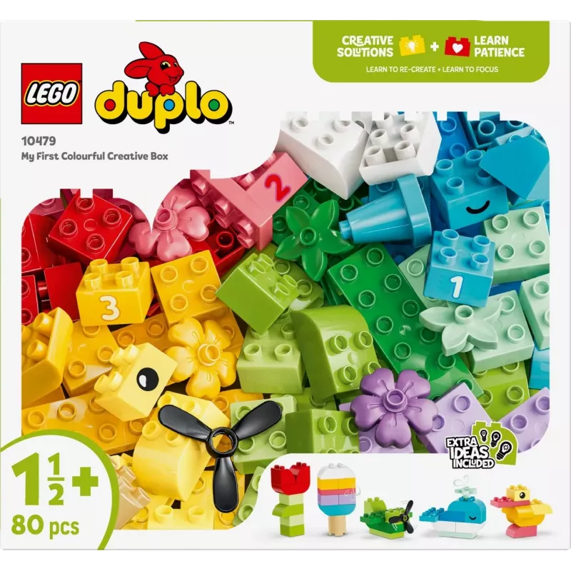 LEGO DUPLO 10479 Farebná kreatívna krabica (80 dielov)