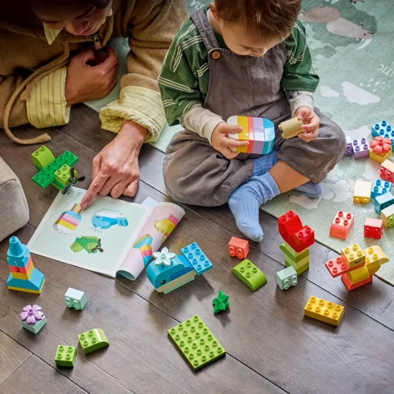 LEGO DUPLO 10479 Farebná kreatívna krabica (80 dielov)