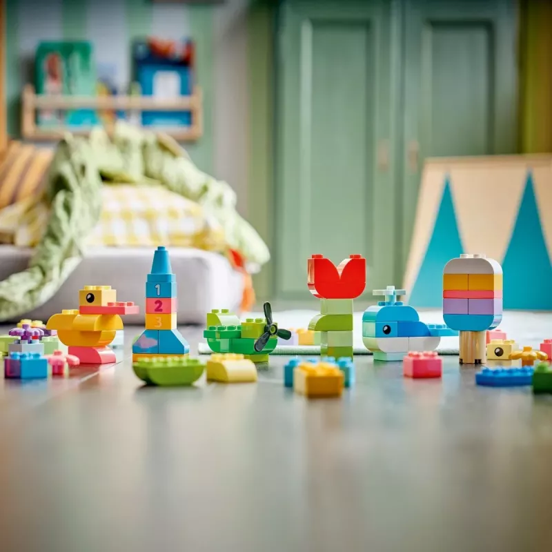 LEGO DUPLO 10479 Farebná kreatívna krabica (80 dielov)