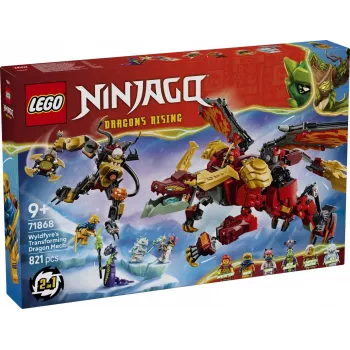 LEGO NINJAGO 71868 Wyldfyrin premenlivý dračí mech (821 dielov)