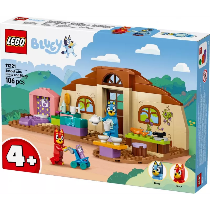 LEGO Bluey 11221 Škola s Rustym a Bluey (106 dielov)