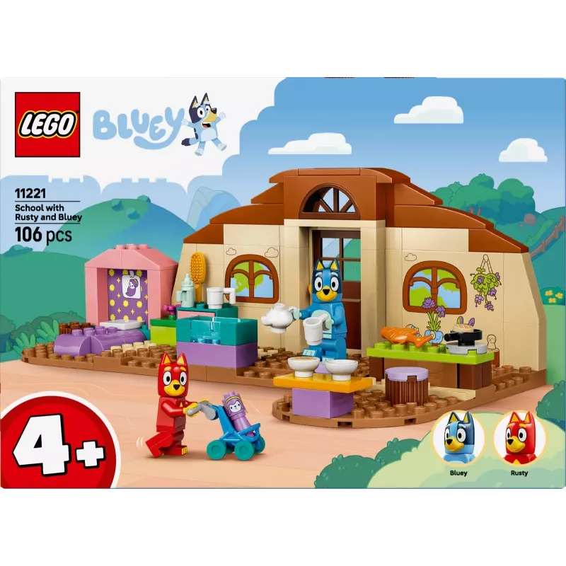 LEGO Bluey 11221 Škola s Rustym a Bluey (106 dielov)