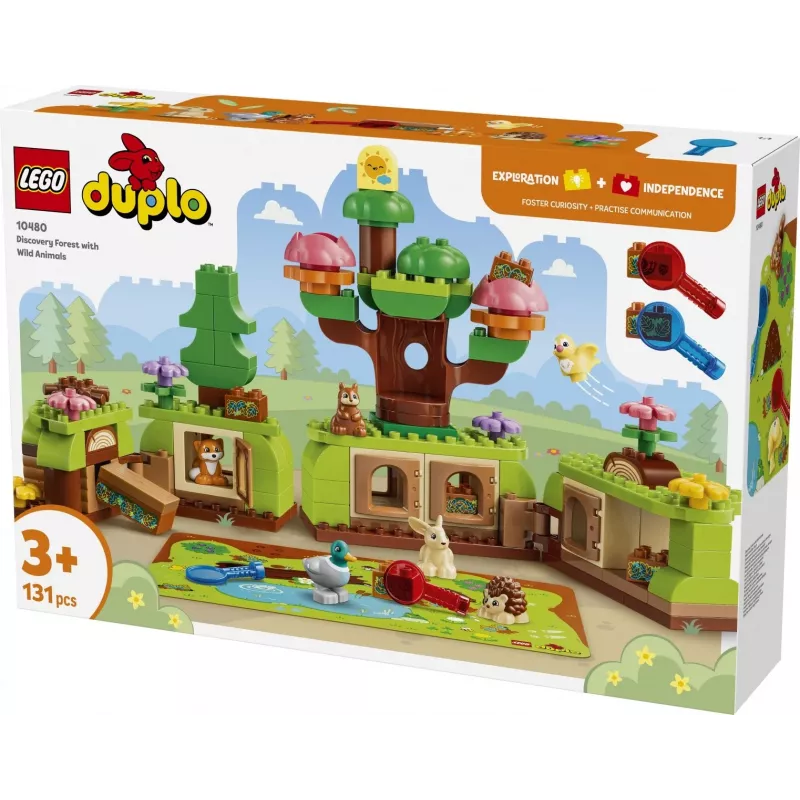 LEGO DUPLO 10480 Objavný les s divokými zvieratami (131 dielov)