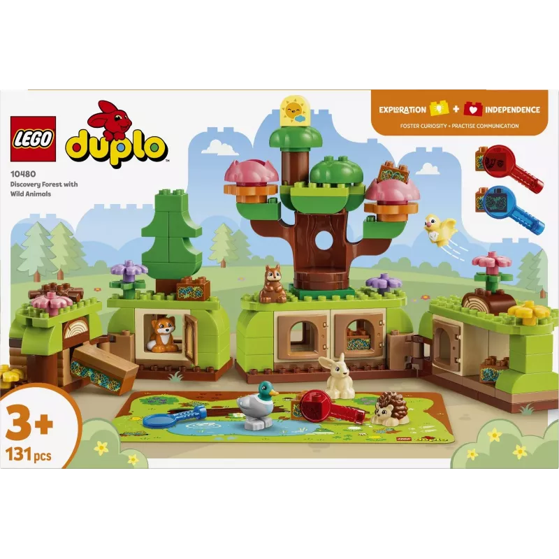 LEGO DUPLO 10480 Objavný les s divokými zvieratami (131 dielov)