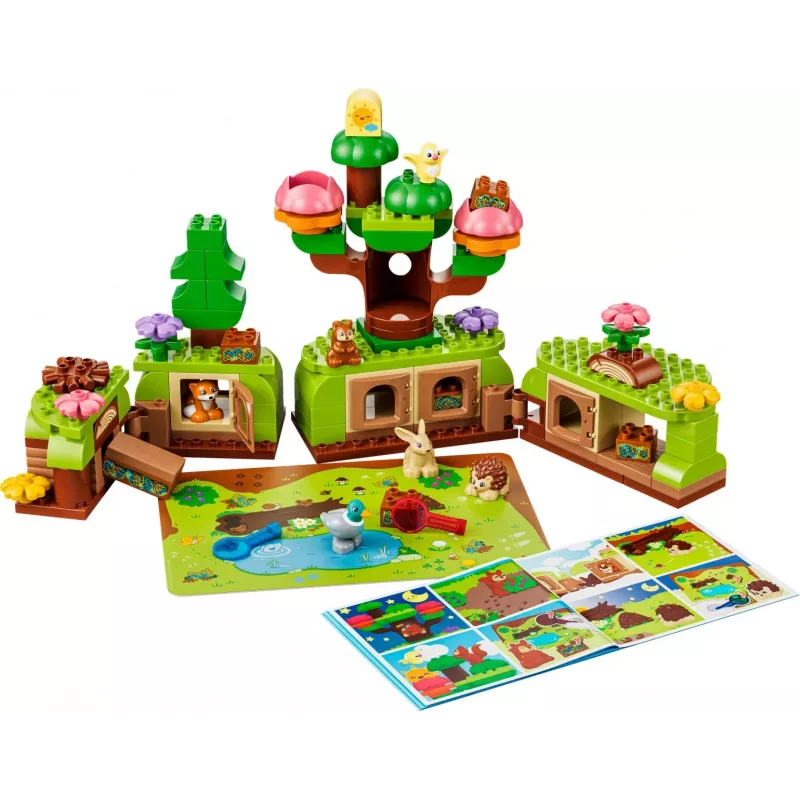 LEGO DUPLO 10480 Objavný les s divokými zvieratami (131 dielov)