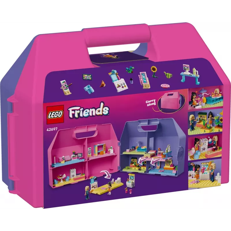 LEGO Friends 42697 Kreatívny kufrík s domčekom pre bábiky (355 dielov)